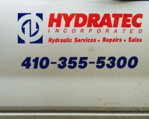 A truck with a sign that says hydratec incorporated.