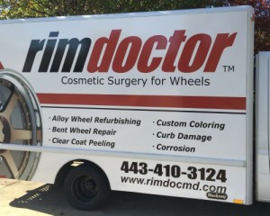 Rim doctor cosmetic surgery for wheels.