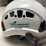 White helmet with the logo 